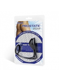 Стимулятор простаты с фиксацией эрекционным кольцом Prostate Gear - BlueLine - в Туле купить с доставкой