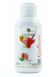 Интимный гель-смазка JUICY FRUIT с ароматом клубники - 100 мл. - БиоМед - купить с доставкой в Туле