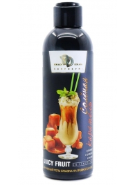 Интимный гель-смазка JUICY FRUIT с ароматом солёной карамели - 200 мл. - БиоМед - купить с доставкой в Туле