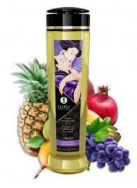 Массажное масло Libido Exotic Fruits с ароматом экзотических фруктов - 240 мл. - Shunga - купить с доставкой в Туле