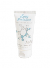 Увлажняющий лубрикант на водной основе Love Protection - 50 мл. - Lola Games - купить с доставкой в Туле