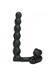 Черная насадка для двойной стимуляции Hercules Penis Sheath III - 15,3 см. - Baile - купить с доставкой в Туле