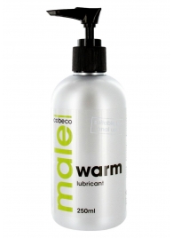 Лубрикант с согревающим эффектом MALE Cobeco Warm Lubricant - 250 мл. - Cobeco - купить с доставкой в Туле
