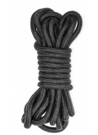 Черная веревка Do Not Disturb - 5 м. - Lola Games - купить с доставкой в Туле