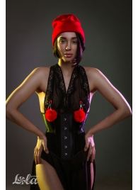 Зажимы на соски Angelic с красными меховыми шариками - Lola Games - купить с доставкой в Туле