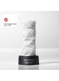 Белый 3D мастурбатор POLYGON - Tenga - в Туле купить с доставкой