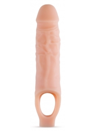 Телесный реалистичный фаллоудлинитель 9 Inch Silicone Cock Sheath Penis Extender - 22,86 см. - Blush Novelties - в Туле купить с доставкой