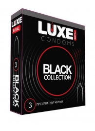 Черные презервативы LUXE Royal Black Collection - 3 шт. - Luxe - купить с доставкой в Туле