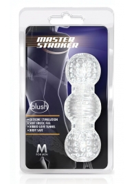 Прозрачный фигурный мастурбатор Master Stroker - Blush Novelties - в Туле купить с доставкой