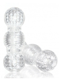 Прозрачный фигурный мастурбатор Master Stroker - Blush Novelties - в Туле купить с доставкой