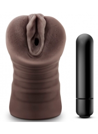 Коричневый мастурбатор-вагина Hot Chocolate Brianna - Blush Novelties - в Туле купить с доставкой