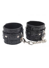 Черные наручники Surrender Wrist Restraints - Chisa - купить с доставкой в Туле