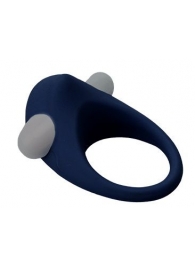 Гладкое синее эрекционное виброкольцо STIMU RING - Dream Toys - в Туле купить с доставкой