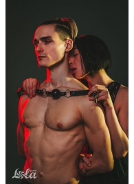 Черный кляп Love Addict на замочке - Lola Games - купить с доставкой в Туле