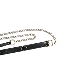 Черный ошейник с поводком Wild - Lola Games - купить с доставкой в Туле