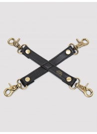Черный фиксатор для манжет Bound to You Faux Leather Hogtie - Fifty Shades of Grey - купить с доставкой в Туле