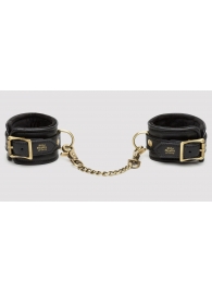 Черные наручники Bound to You Faux Leather Wrist Cuffs - Fifty Shades of Grey - купить с доставкой в Туле