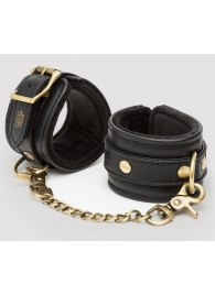 Черные наручники Bound to You Faux Leather Wrist Cuffs - Fifty Shades of Grey - купить с доставкой в Туле