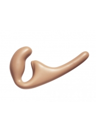 Бежевый безремневой страпон Seduction - 20,5 см. - Lola Games - купить с доставкой в Туле