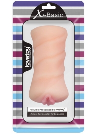 Телесный мастурбатор-вагина X-Basic Pocket Pussy без вибрации - Lovetoy - в Туле купить с доставкой