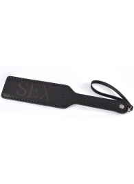 Черная гладкая шлепалка SEX - 35 см. - Sitabella - купить с доставкой в Туле