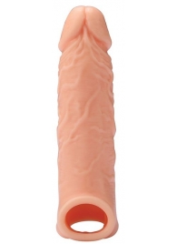 Телесная насадка EXTENDER WITH BALL STRAP 6.5 - 17 см. - Dream Toys - в Туле купить с доставкой