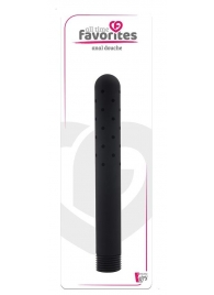 Черная насадка для анального душа ANAL DOUCHE - 15 см. - Dream Toys - купить с доставкой в Туле