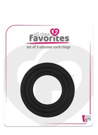 Набор из 3 эрекционных колец SILICONE COCKRINGS - Dream Toys - в Туле купить с доставкой