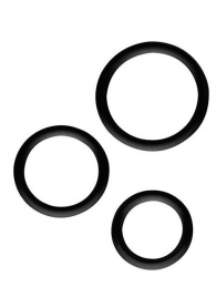 Набор из 3 эрекционных колец SILICONE COCKRINGS - Dream Toys - в Туле купить с доставкой
