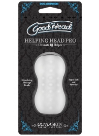 Прозрачный мини-мастурбатор Helping Head Pro - Doc Johnson - в Туле купить с доставкой
