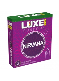 Презервативы с увеличенным количеством смазки LUXE Royal Nirvana - 3 шт. - Luxe - купить с доставкой в Туле