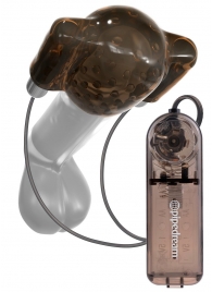 Дымчатый вибростимулятор головки пениса Dual Vibrating Head Teaser - Pipedream - в Туле купить с доставкой