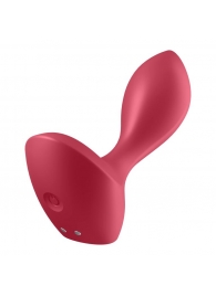 Красный вибромассажёр простаты Satisfyer Backdoor Lover - 14 см. - Satisfyer - в Туле купить с доставкой