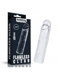 Прозрачная насадка-удлинитель Flawless Clear Penis Sleeve Add 1 - 15,5 см. - Lovetoy - в Туле купить с доставкой