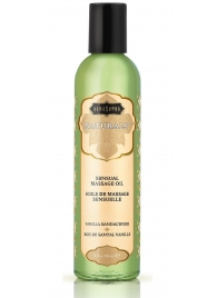 Массажное масло Naturals Vanilla Sandalwood с ароматом ванили и сандала - 236 мл. - Kama Sutra - купить с доставкой в Туле