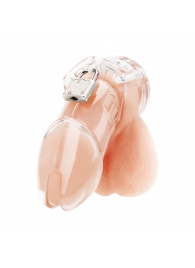 Прозрачная клетка целомудрия Acrylic See-thru Chastity Cage - BlueLine - купить с доставкой в Туле