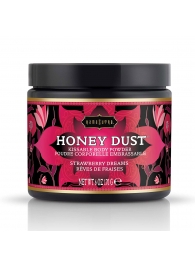 Пудра для тела Honey Dust Body Powder с ароматом клубники - 170 гр. - Kama Sutra - купить с доставкой в Туле