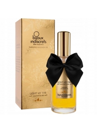 Массажное масло Light My Fire с ароматом карамели - 100 мл. - Bijoux Indiscrets - купить с доставкой в Туле