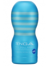 Мастурбатор с охлаждающей смазкой TENGA Original Vacuum Cup Cool - Tenga - в Туле купить с доставкой