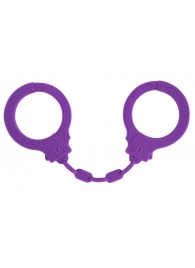 Фиолетовые силиконовые наручники Suppression - Lola Games - купить с доставкой в Туле