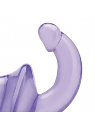 Фиолетовый безремневой страпон Strapless Strap-On - Lux Fetish - купить с доставкой в Туле