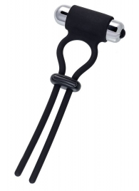 Черное эрекционное лассо на пенис Jat - A-toys - в Туле купить с доставкой