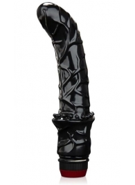 Черный вибромассажер простаты 6  Premium Prostate Massager - BlueLine - в Туле купить с доставкой