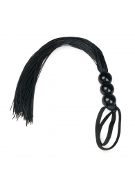 Черная силиконовая плеть Silicone Whip - 32 см. - Easy toys - купить с доставкой в Туле