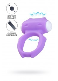 Фиолетовое виброкольцо на пенис Zort - A-toys - в Туле купить с доставкой
