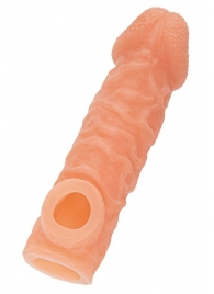 Телесная закрытая насадка с шершавой головкой Cock Sleeve Size M - 15,6 см. - KOKOS - в Туле купить с доставкой