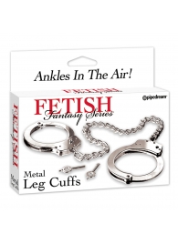 Металлические наручники Metal Leg Cuffs - Pipedream - купить с доставкой в Туле