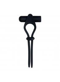 Черное эрекционное лассо с вибропулей Black Tie Affair - Zero Tolerance - в Туле купить с доставкой