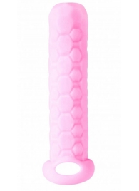 Розовый фаллоудлинитель Homme Long - 13,5 см. - Lola Games - в Туле купить с доставкой