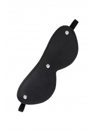 Черная кожаная маска Anonymo с мягким подкладом - ToyFa - купить с доставкой в Туле